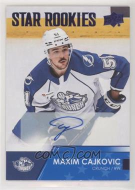 2021-22 Upper Deck AHL - [Base] - Autographs #111 - Star Rookies - Maxim Cajkovic