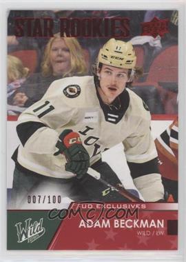 2021-22 Upper Deck AHL - [Base] - Exclusives #133 - Star Rookies - Adam Beckman /100