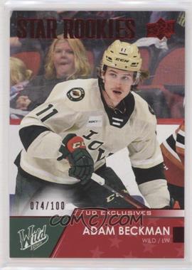 2021-22 Upper Deck AHL - [Base] - Exclusives #133 - Star Rookies - Adam Beckman /100