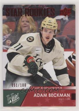 2021-22 Upper Deck AHL - [Base] - Exclusives #133 - Star Rookies - Adam Beckman /100