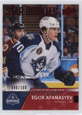 2021-22 Upper Deck AHL - [Base] - Exclusives #142 - Star Rookies - Egor Afanasyev /100