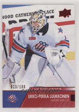 2021-22 Upper Deck AHL - [Base] - Exclusives #54 - Ukko-Pekka Luukkonen /100