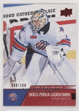 2021-22 Upper Deck AHL - [Base] - Exclusives #54 - Ukko-Pekka Luukkonen /100