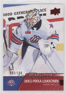 2021-22 Upper Deck AHL - [Base] - Exclusives #54 - Ukko-Pekka Luukkonen /100