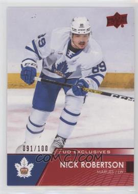 2021-22 Upper Deck AHL - [Base] - Exclusives #79 - Nick Robertson /100