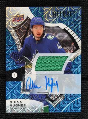 2021-22 Upper Deck Allure - [Base] - Blue Line Autograph Jersey #45 - Quinn Hughes /25