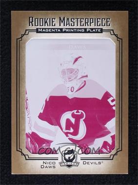 2021-22 Upper Deck Artifacts - [Base] - The Cup Rookie Masterpiece Framed Printing Plate Magenta #RED229 - Rookie Redemptions - Nico Daws /1
