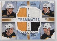 David Pastrnak, Brad Marchand, Charlie McAvoy, Patrice Bergeron #/99