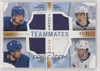 Auston Matthews, Mitch Marner, John Tavares, Morgan Rielly #/99