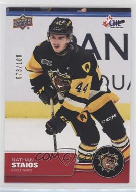 2021-22 Upper Deck CHL - [Base] - Exclusives #129 - Nathan Staios /100