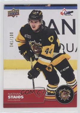 2021-22 Upper Deck CHL - [Base] - Exclusives #129 - Nathan Staios /100