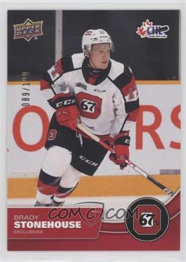 2021-22 Upper Deck CHL - [Base] - Exclusives #209 - Brady Stonehouse /100