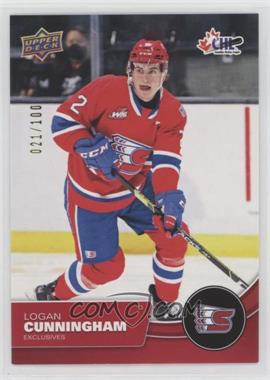 2021-22 Upper Deck CHL - [Base] - Exclusives #245 - Logan Cunningham /100