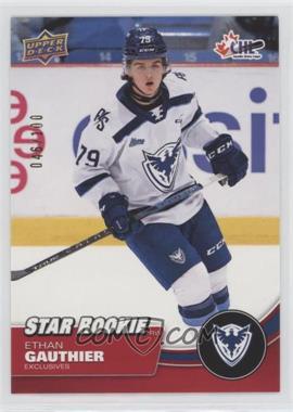 2021-22 Upper Deck CHL - [Base] - Exclusives #357 - Star Rookie - Ethan Gauthier /100
