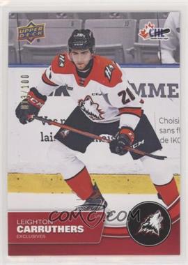 2021-22 Upper Deck CHL - [Base] - Exclusives #78 - Leighton Carruthers /100