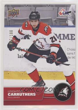 2021-22 Upper Deck CHL - [Base] - Exclusives #78 - Leighton Carruthers /100