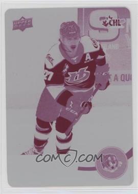 2021-22 Upper Deck CHL - [Base] - Printing Plate Magenta #175 - Logan Barlage /1