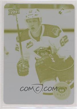 2021-22 Upper Deck CHL - [Base] - Printing Plate Yellow #140 - Michal Gut /1