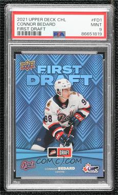 2021-22 Upper Deck CHL - First Draft #FD-1 - Connor Bedard [PSA 9 MINT]