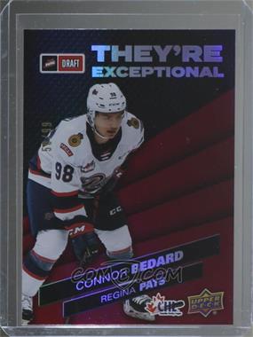 2021-22 Upper Deck CHL - They're Exceptional - Red #TE1 - Connor Bedard /99