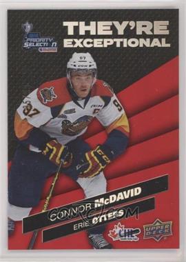 2021-22 Upper Deck CHL - They're Exceptional - Red #TE3 - Connor McDavid /99