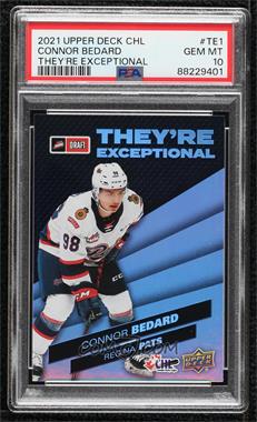 2021-22 Upper Deck CHL - They're Exceptional #TE1 - Connor Bedard [PSA 10 GEM MT]