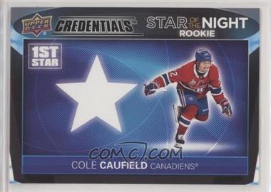 2021-22 Upper Deck Credentials - 1st Star of the Night Rookies #1SR-2 - Cole Caufield