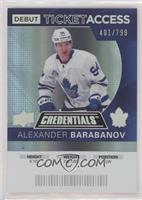 Alexander Barabanov #/799