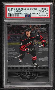 2021-22 Upper Deck Extended Series - Black Diamond 2005-06 Retro #BD-24 - 2 Star - Seth Jarvis [PSA 10 GEM MT]