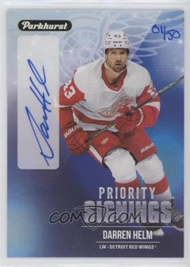 2021-22 Upper Deck Fall Promotion - Parkhurst Priority Signings #PSDH - Darren Helm /50