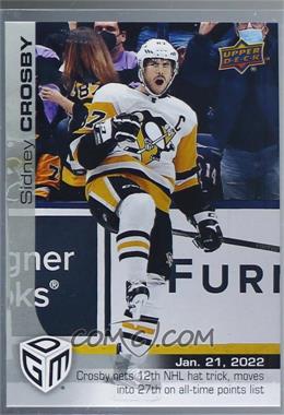 2021-22 Upper Deck Game Dated Moments - [Base] #46 - (Jan. 21, 2022) - Sidney Crosby Nets 12th NHL Hat Trick, Moves into 27th on All-Time Points List /499