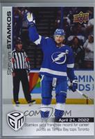 April - (Apr. 21, 2022) - Steven Stamkos Sets Franchise Record for Career Point…