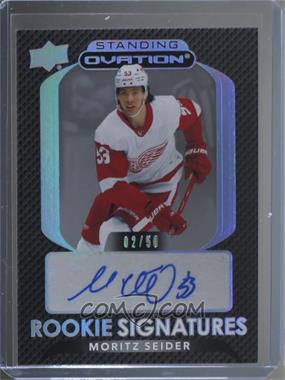 2021-22 Upper Deck Ovation - Standing Ovation Rookie Signatures #SORS-MS - Moritz Seider /50