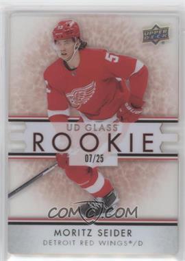 2021-22 Upper Deck Ovation - UD Glass Rookies - Red #GR-15 - Moritz Seider /25