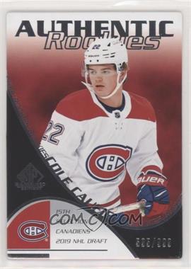 2021-22 Upper Deck SP Game Used - 2003-04 Retro Rookies #RC-1 - Cole Caufield /999
