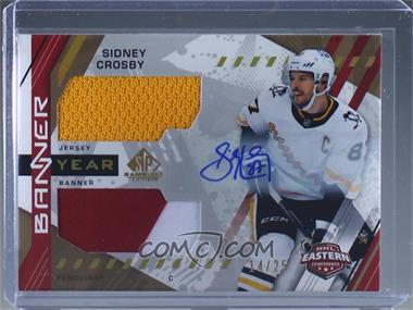 2021-22 Upper Deck SP Game Used - 2021 NHL Eastern Conference Banner Year Jersey Relics - Autographs #BYA-SC - Sidney Crosby /25