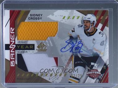 2021-22 Upper Deck SP Game Used - 2021 NHL Eastern Conference Banner Year Jersey Relics - Autographs #BYA-SC - Sidney Crosby /25