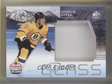 2021-22 Upper Deck SP Game Used - 2021 NHL Lake Tahoe Games Rink Glass Relics - Sunset #LT-CC - Charlie Coyle /25