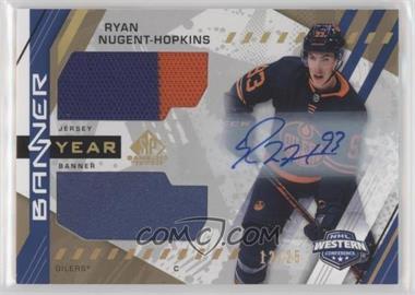 2021-22 Upper Deck SP Game Used - 2021 NHL Western Conference Banner Year Jersey Relics - Autographs #BYA-RN - Ryan Nugent-Hopkins /25