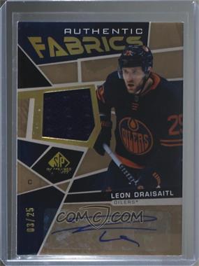 2021-22 Upper Deck SP Game Used - Authentic Fabrics - Autographs #AF-LD - Leon Draisaitl /25