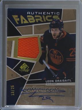 2021-22 Upper Deck SP Game Used - Authentic Fabrics - Autographs #AF-LD - Leon Draisaitl /25