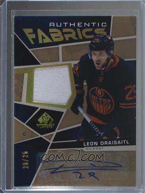 2021-22 Upper Deck SP Game Used - Authentic Fabrics - Autographs #AF-LD - Leon Draisaitl /25