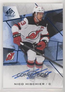 2021-22 Upper Deck SP Game Used - [Base] - Blue Autographs #81 - Nico Hischier