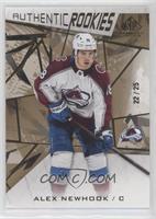 Authentic Rookies - Alex Newhook #/25