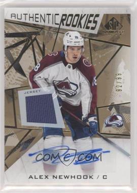 2021-22 Upper Deck SP Game Used - [Base] - Gold Jersey Autographs #135 - Authentic Rookies - Alex Newhook /99