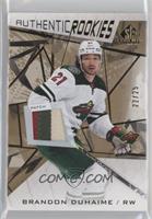 Authentic Rookies - Brandon Duhaime #/25