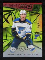 Authentic Rookies - Scott Perunovich #/1