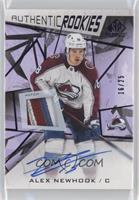 Authentic Rookies - Alex Newhook #/25