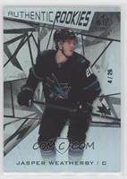 Authentic Rookies - Jasper Weatherby #/26