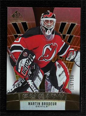2021-22 Upper Deck SP Game Used - Purity - Gold #P-60 - Legends - Martin Brodeur /150
